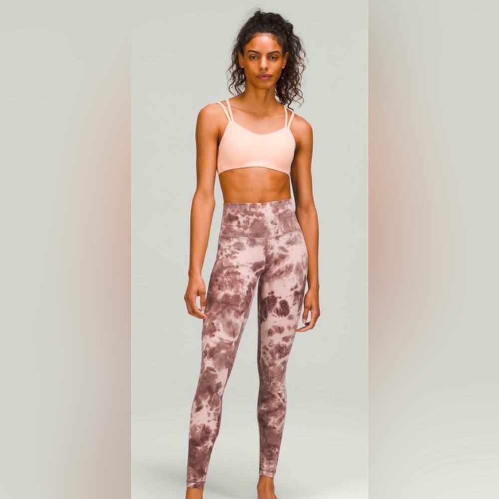 lululemon Align High Rise 25” Diamond Dye Mink Bery Lunar Rock Shadow Grey Sz. 4